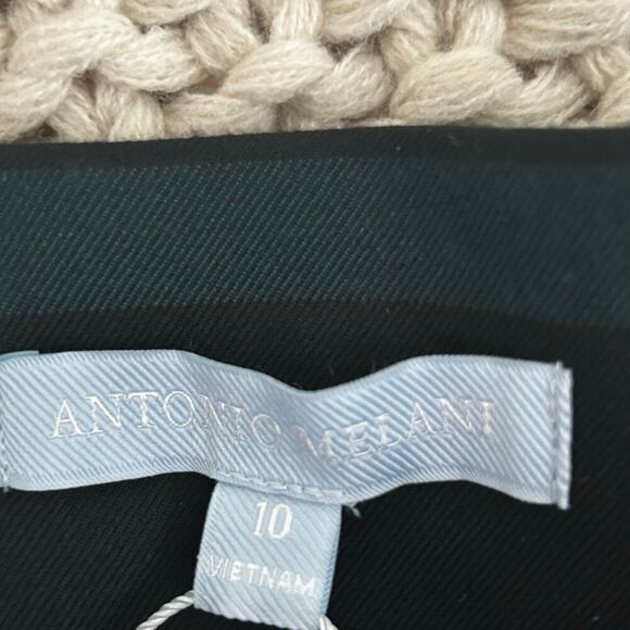 Antonio Melani NWT womens Natalia green plaid pleated belted ankle pants size 10 - Picture 8 of 12